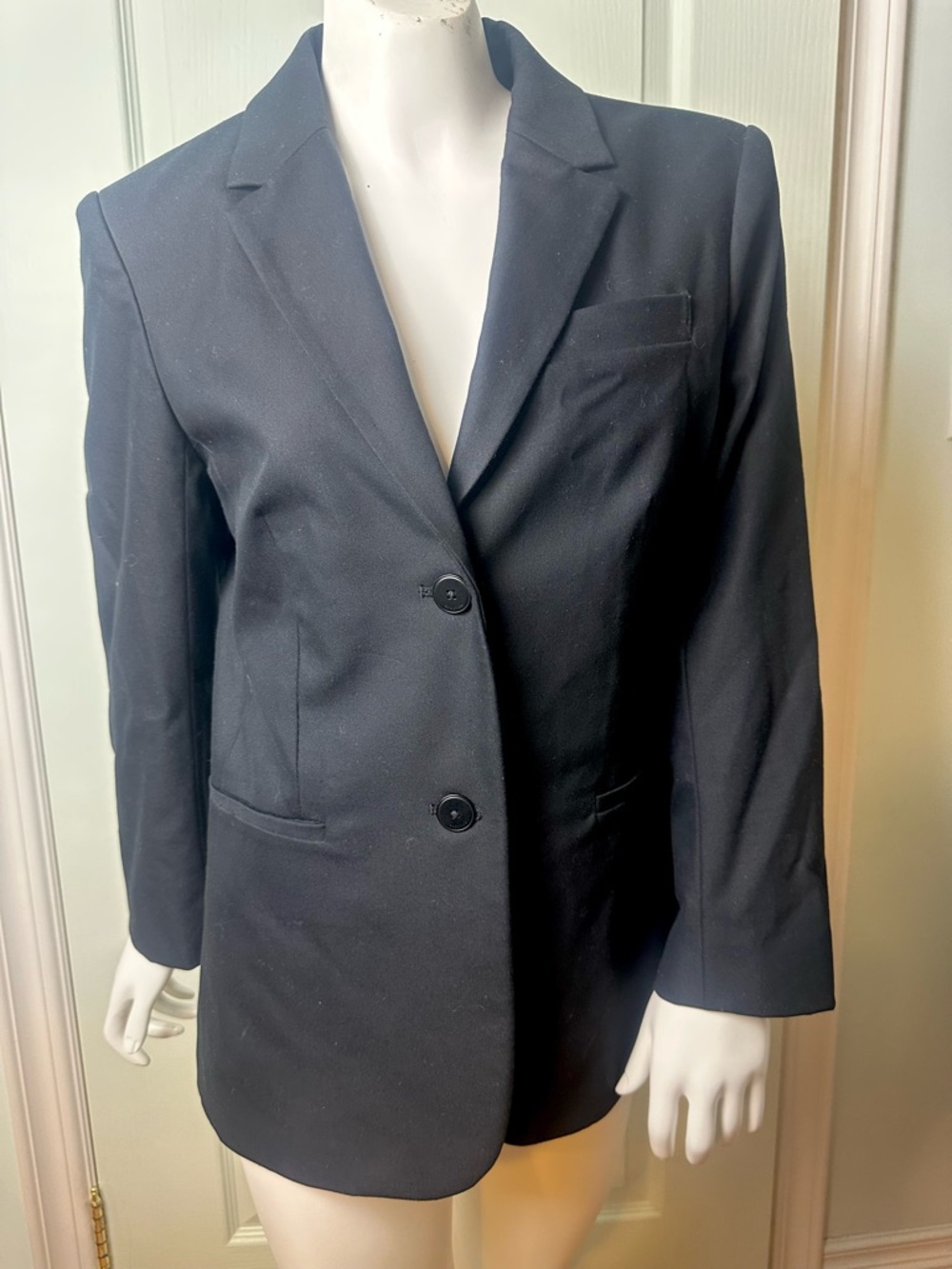 Babaton Black Single-Breasted Women's Blazer Sz 4, Fully Lined